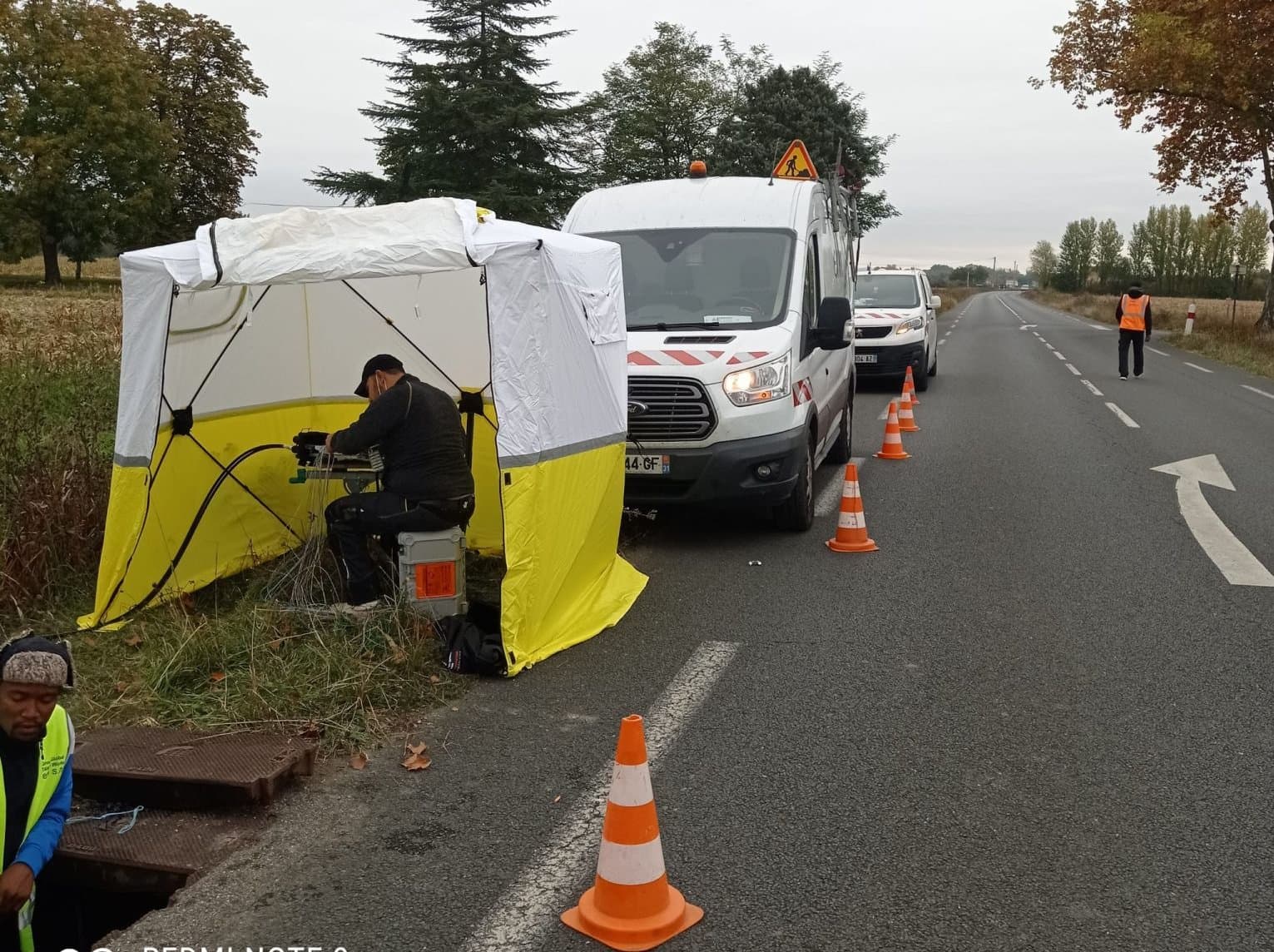 Recette des travaux exécutés.